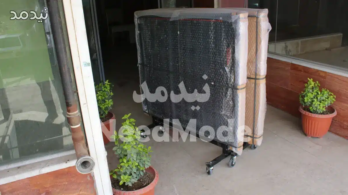 بسته بندی میز پینگ پنگ باترفلای 16 میل رویه ی ترک نیدمد