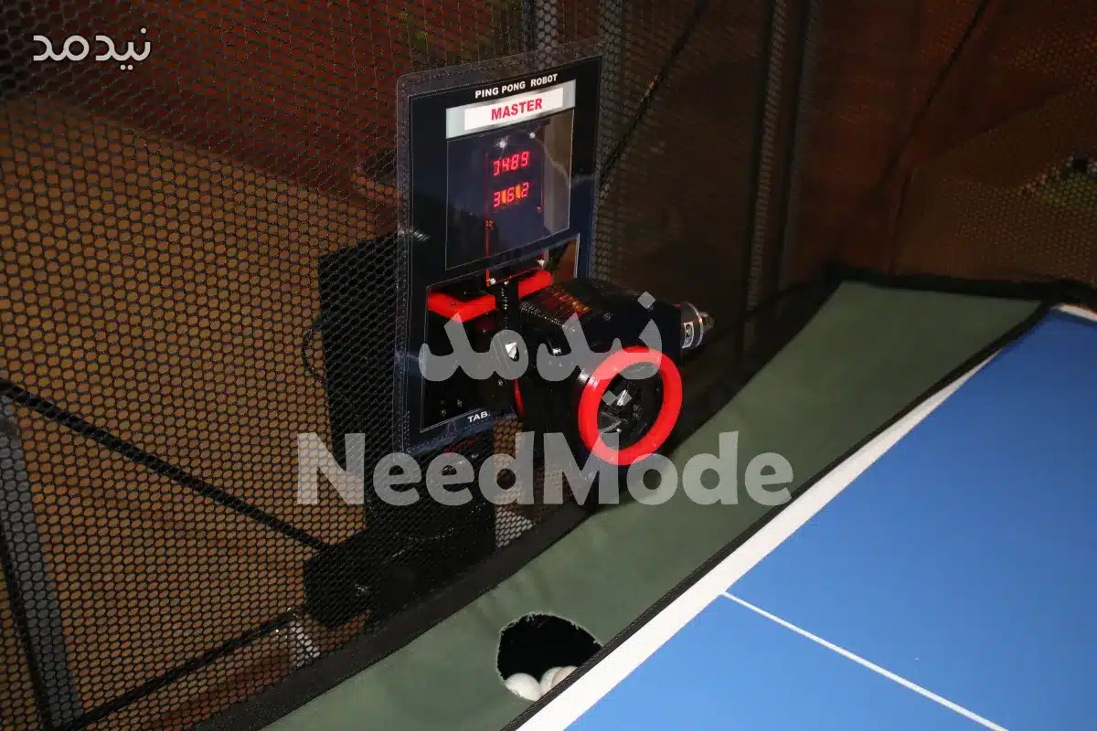 تمرین تکنیک پینگ پنگ با ربات توپانداز